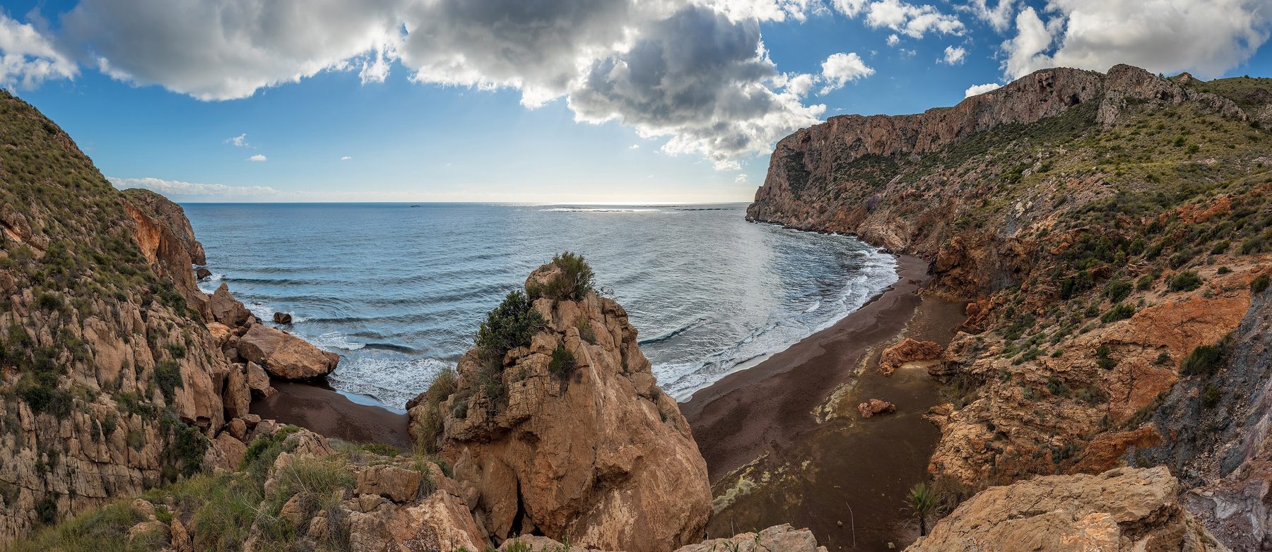 Playa de la Cola del Caballo in La Unión, Murcia, Spain